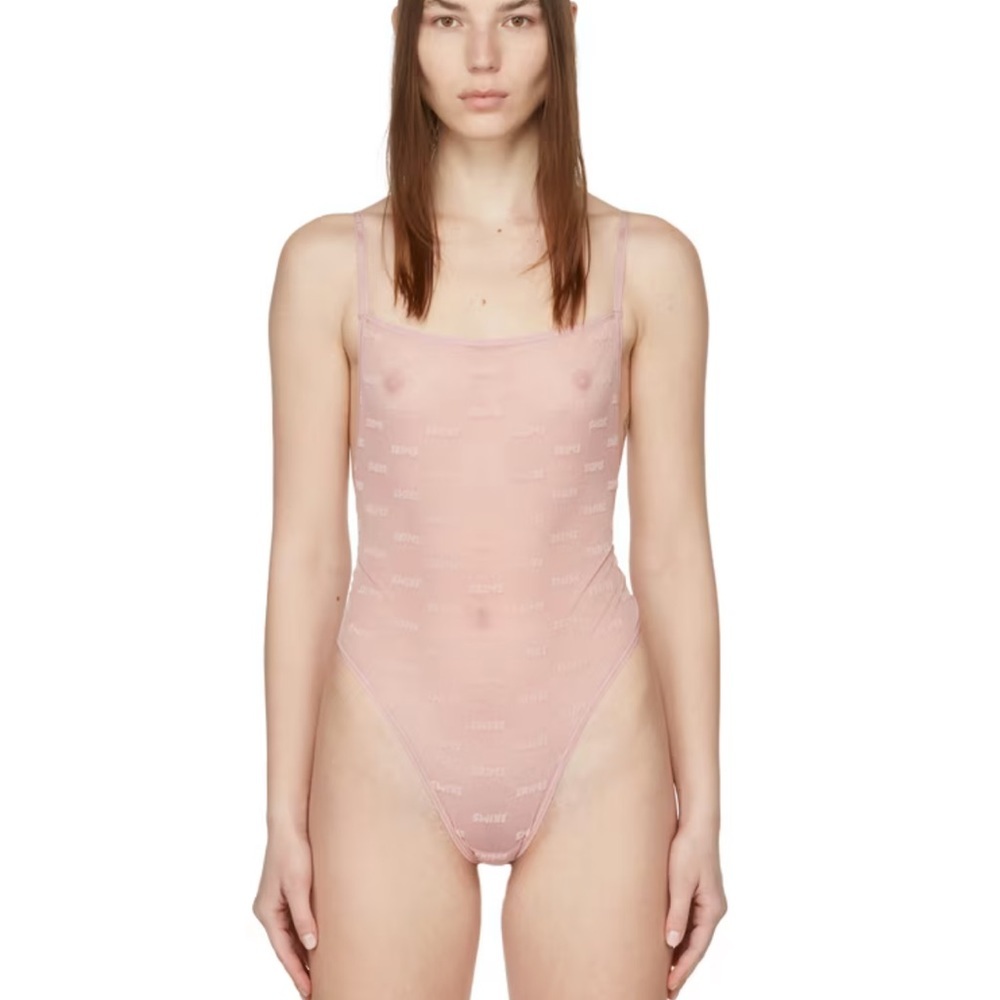 NTW SKIMS Pink After Hours Bodysuit